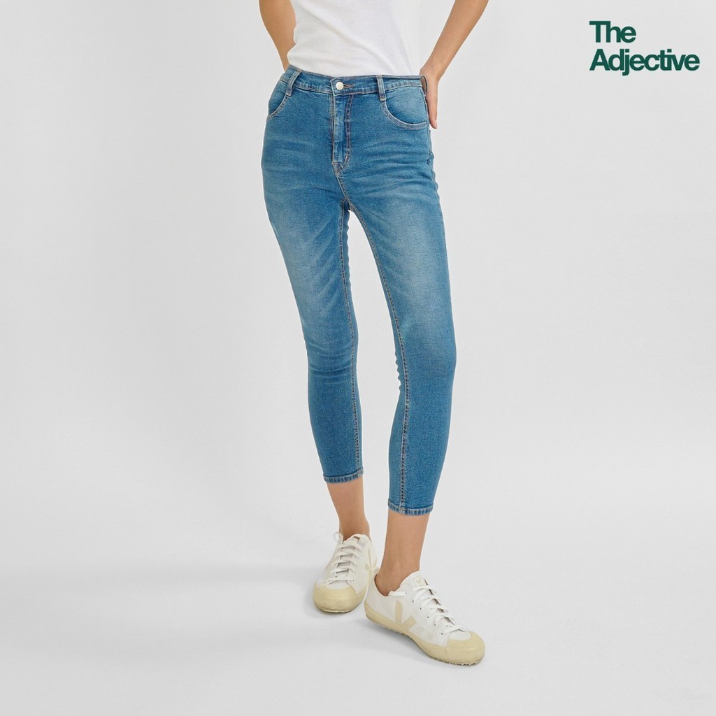 Kochi No Oji/ Chic Skinny High Waist Jeans/ ยีนส์ยืด ทรงสกินนี่ เอวสูง เข้ารูป อัพหุ่นให้ดูมีทรวดทรง