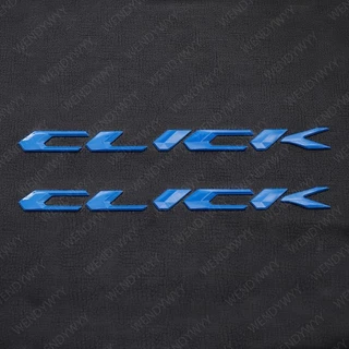 ใหม่ สติกเกอร์ตราสัญลักษณ์ 3D ลายนูน รูปตัวอักษร Honda Click 160 กันน้ํา สําหรับติดตกแต่งล้อรถมอเตอร์ไซค์ 2 ชิ้น