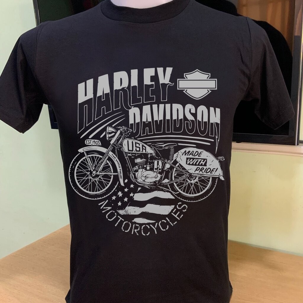 ❤‍🔥 เสื้อยืดผู้ชาย  เสื้อฮาเลย์ (harley davidson) ผ้าบาง50/50 เสื้อผ้า เสื้อวินเทจ USA  เสื้อผู้ชาย  🔥👕
