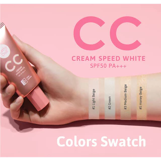 Cathy Doll Speed White CC Cream SPF50/PA+++ 50ml เคที่ ดอลล์ ซีซีครีม.