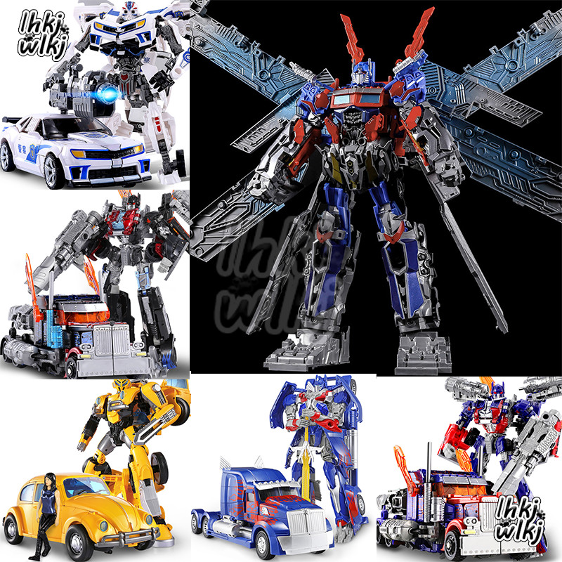 โมเดลฟิกเกอร์ Transformers Action Figure Bumblebee Optimus Prime Slag Grimlock ของเล่นสําหรับเด็ก