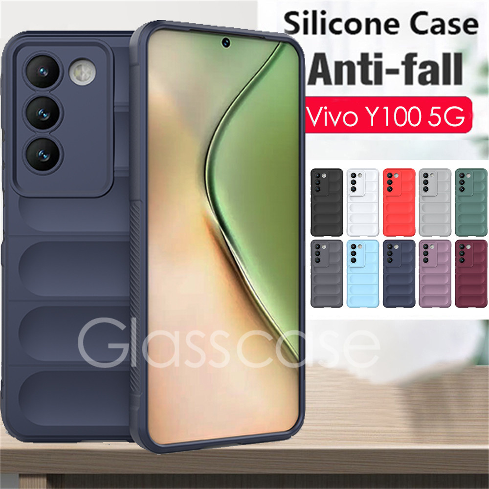 Vivo Y100 5GปลอกสําหรับVivo Y100 Y38 Y28s Y28 Y18 Y03 Y 03 Y 18 Y 28 Y 100 VivoY100 4G 5Gแฟชั่นซิลิคอนเคสโทรศัพท์ป้องกันกล้องคู่กันกระแทกปลอกปกหลังนุ่ม