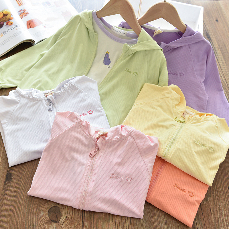 เสื้อโค้ทกันแดด ผ้าเรยอน ป้องกันรังสียูวี แฟชั่นฤดูร้อน สําหรับเด็กผู้ชาย และเด็กผู้หญิง