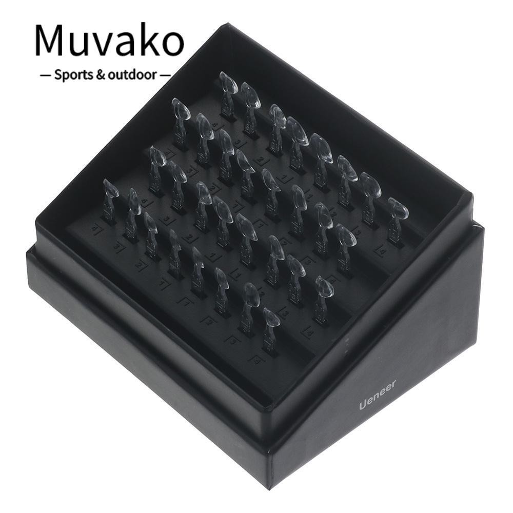 Muvako ชุดแม่พิมพ์วีเนียร์ เรซิน สําหรับฟันหน้า หลัง 32 ชิ้น