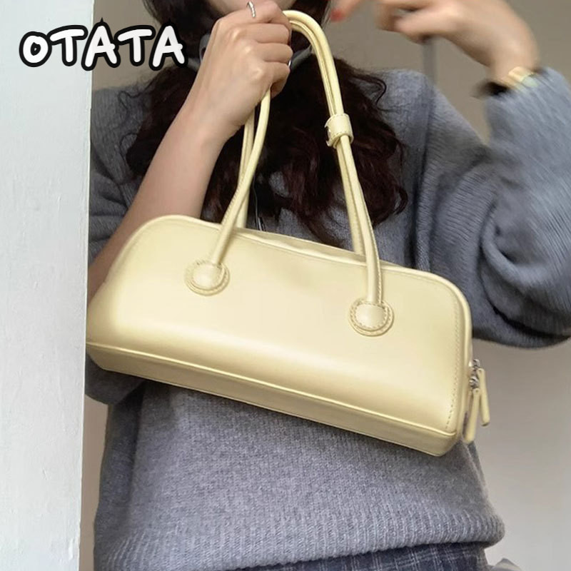Otata กระเป๋าสะพายไหล่ ทรงสี่เหลี่ยม ขนาดเล็ก จุของได้เยอะ ออกแบบดี แฟชั่นสไตล์เกาหลี ฝรั่งเศส 2024