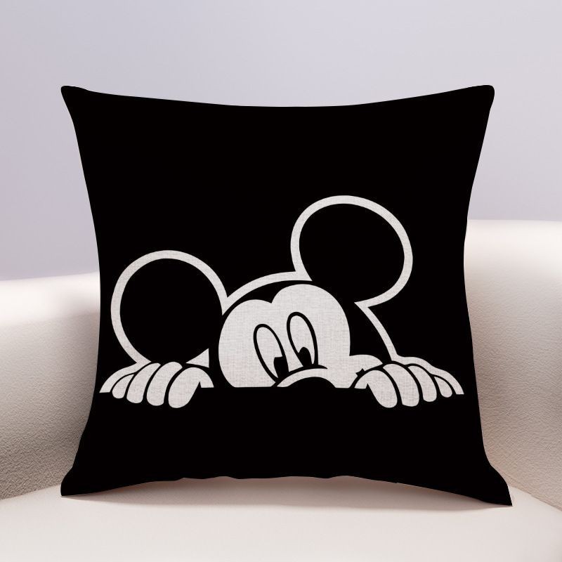 หมอนอิงโซฟา ลายการ์ตูนมิกกี้เมาส์ สไตล์จีน สําหรับตกแต่งห้องนั่งเล่น - รูปที่ 5