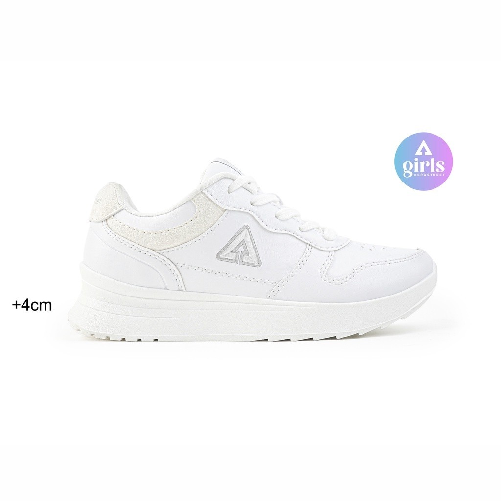Aerostreet 37-40 Sydney White White White - รองเท้าผ้าใบผู้หญิง - ไม่มีกล่อง