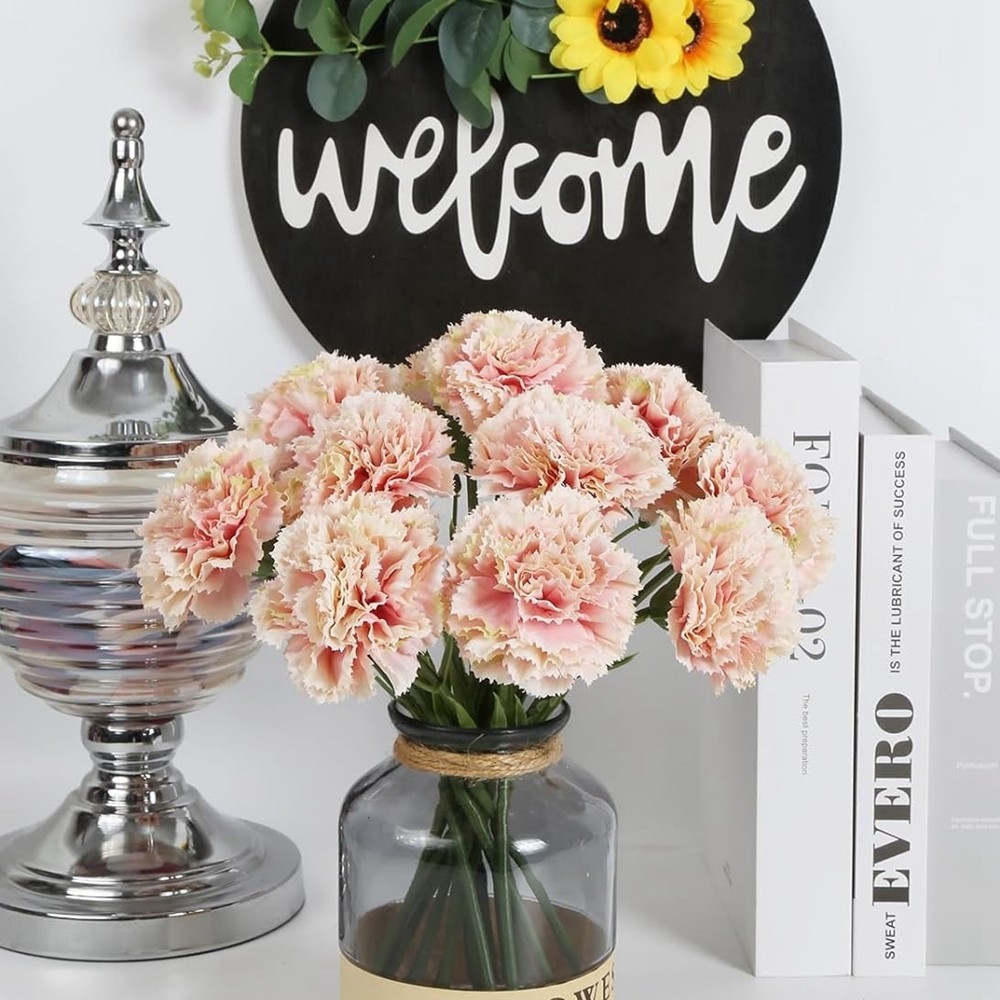 ช่อดอกคาร์เนชั่นประดิษฐ์ 32 ซม. สําหรับตกแต่งบ้าน งานแต่งงาน ปาร์ตี้ วันแม่ 5 ชิ้น - รูปที่ 6