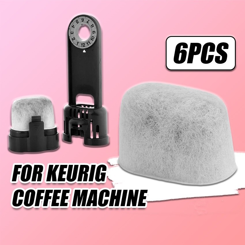 6 Pack Charcoal Water Filters สำหรับ Cuisinart Breville Espresso &amp; เครื่องชงกาแฟ Keurig Coffee Machine