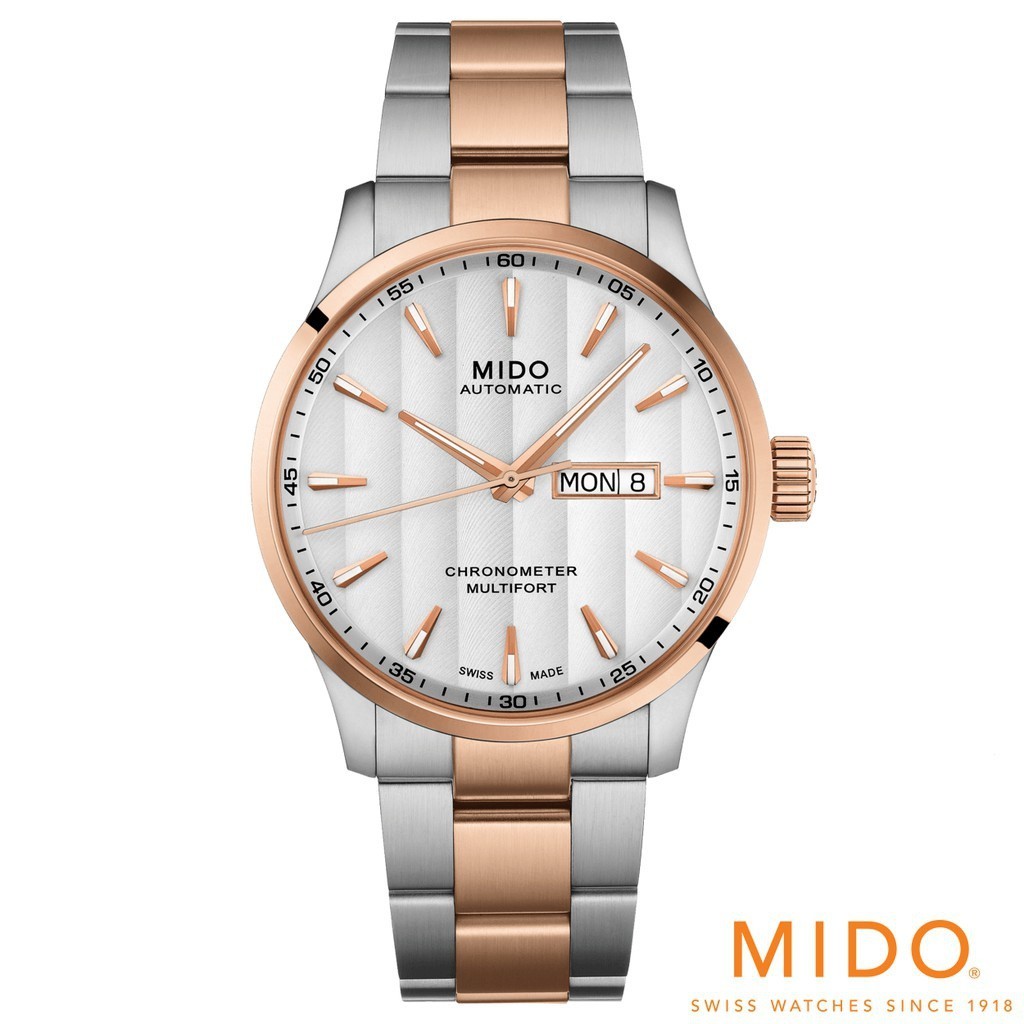 Mido multifort chronometermart.com นาฬิกาข้อมือ สําหรับผู้ชาย รหัส m038.431.22.031.00