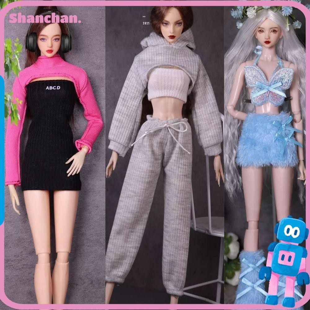 Shanchan ชุดเดรสลําลอง แฟชั่น 10 แบบ 11.5 นิ้ว 1/6 BJD สําหรับตุ๊กตา