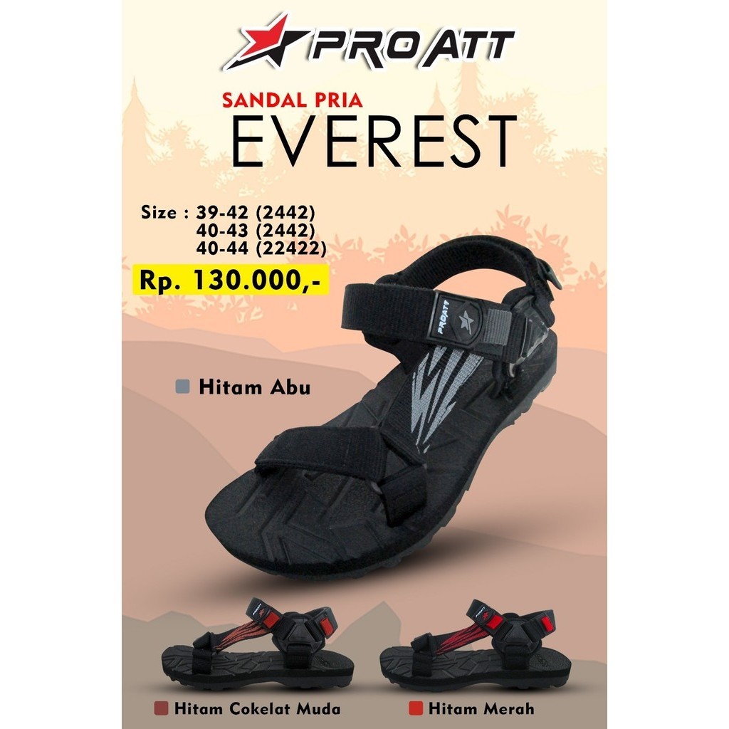 Let ATT Everest Mountain รองเท้าแตะ 39-42