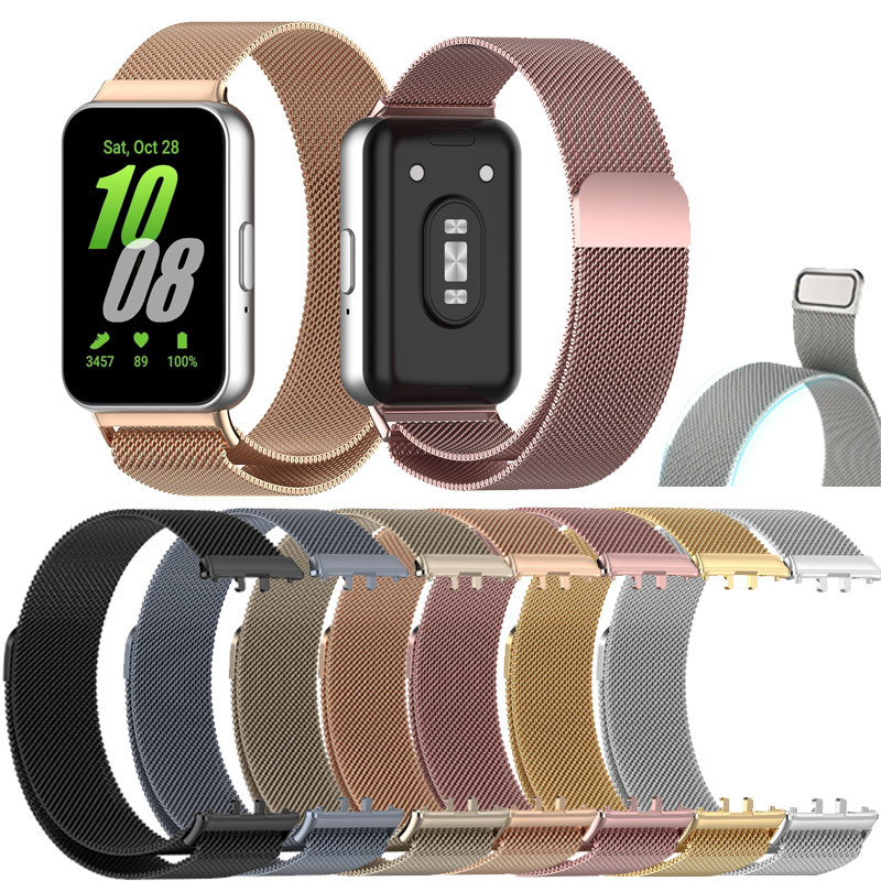 MIJOBS สายนาฬิกาข้อมือ สเตนเลส โลหะ แบบเปลี่ยน สําหรับ Samsung Galaxy Fit 2 Galaxy Fit 2