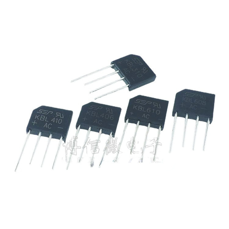 สะพานเรียงกระแส KBL406 KBL410 KBL608 4A6A 6-1000V KBL310 KBL406 KBL410 KBL608 KBL610