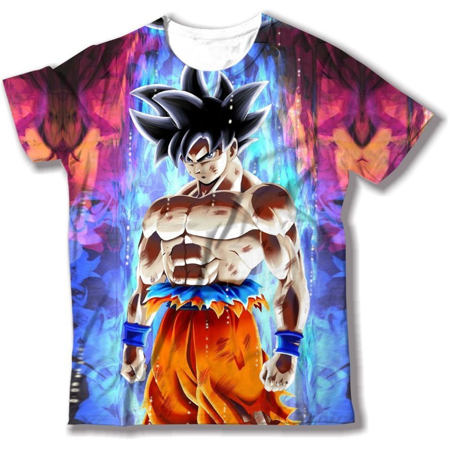 เสื้อยืด พิมพ์ลายการ์ตูน Dragon Ball Super Goku