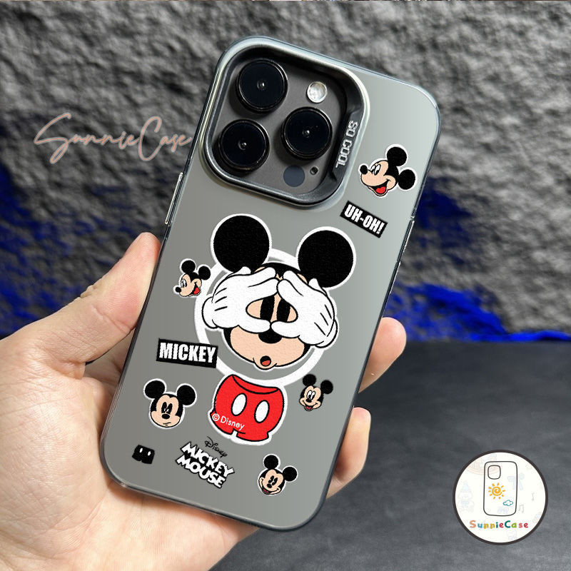 แฟชั่นดูเดิลการ์ตูนน่ารักคู่มิกกี้ คู่การ์ตูน สําหรับiPhone 7Plus 14 11 15 13 12 Pro Max XR 14 7 8 6s 15 6 Plus X XS MAX - รูปที่ 3