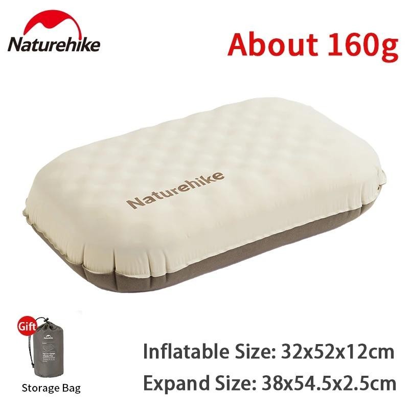 Naturehike หมอนฟองน้ําเป่าลม 3D 160 กรัม แบบพกพา สําหรับตั้งแคมป์ ท่องเที่ยว กลางแจ้ง