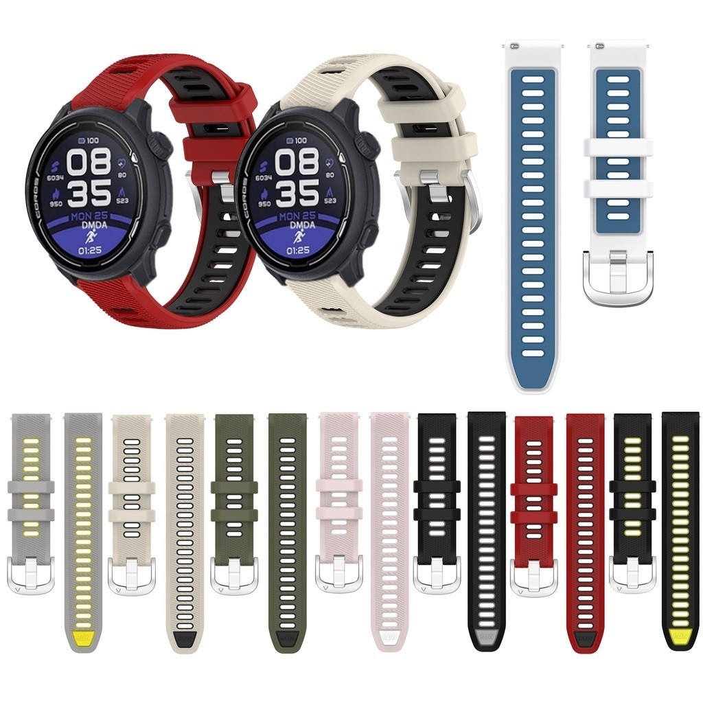 20 มม.22 มม.ซิลิโคนสําหรับ COROS PACE 2 3 4/APEX 2 Pro/APEX Pro/APEX/APEX4/42 มม.46 มม./VERSIX สายรัดข้อมือสร้อยข้อมือกีฬานาฬิกา