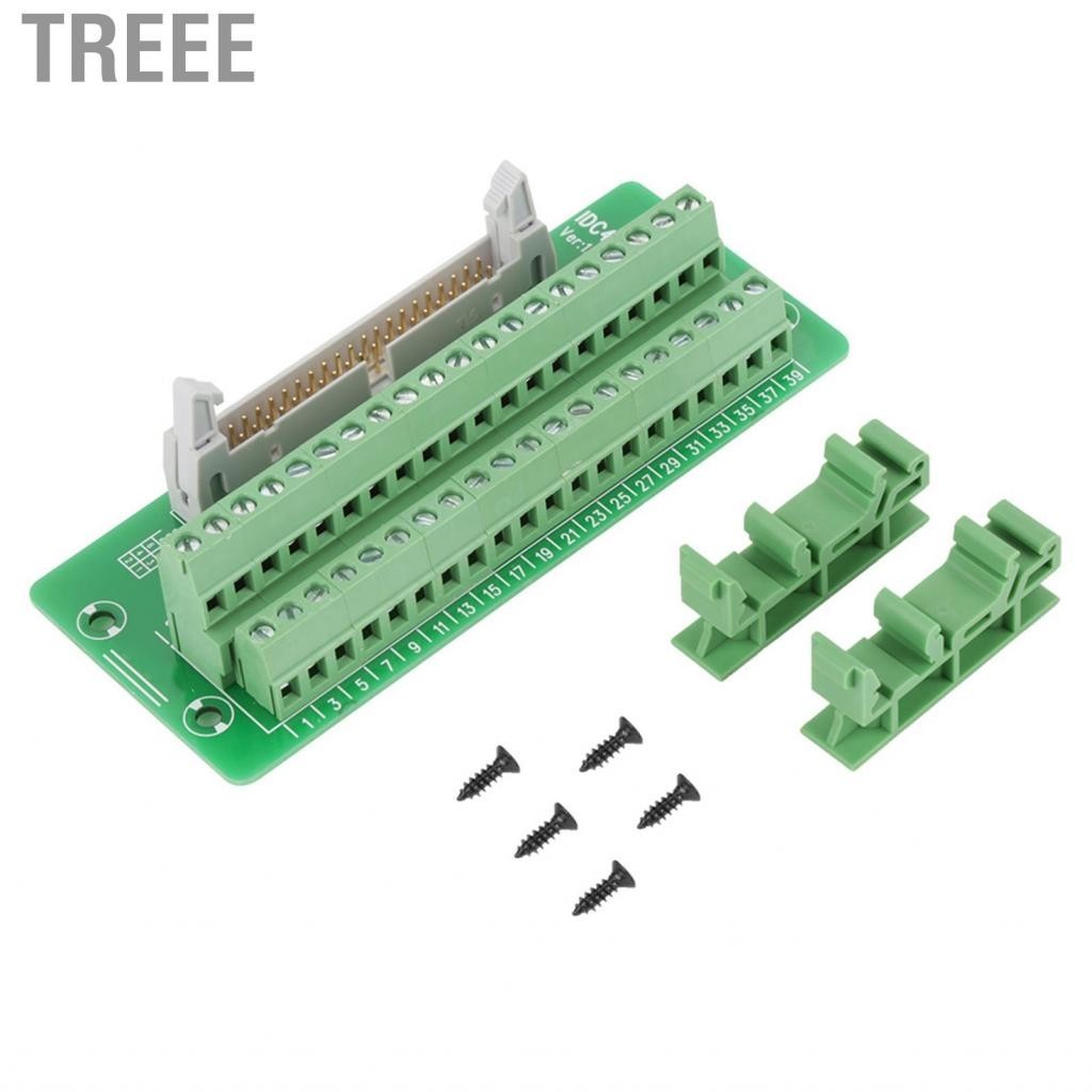 Treee Terminal Board IDC40P 40Pin Male Header Block Connector PLC