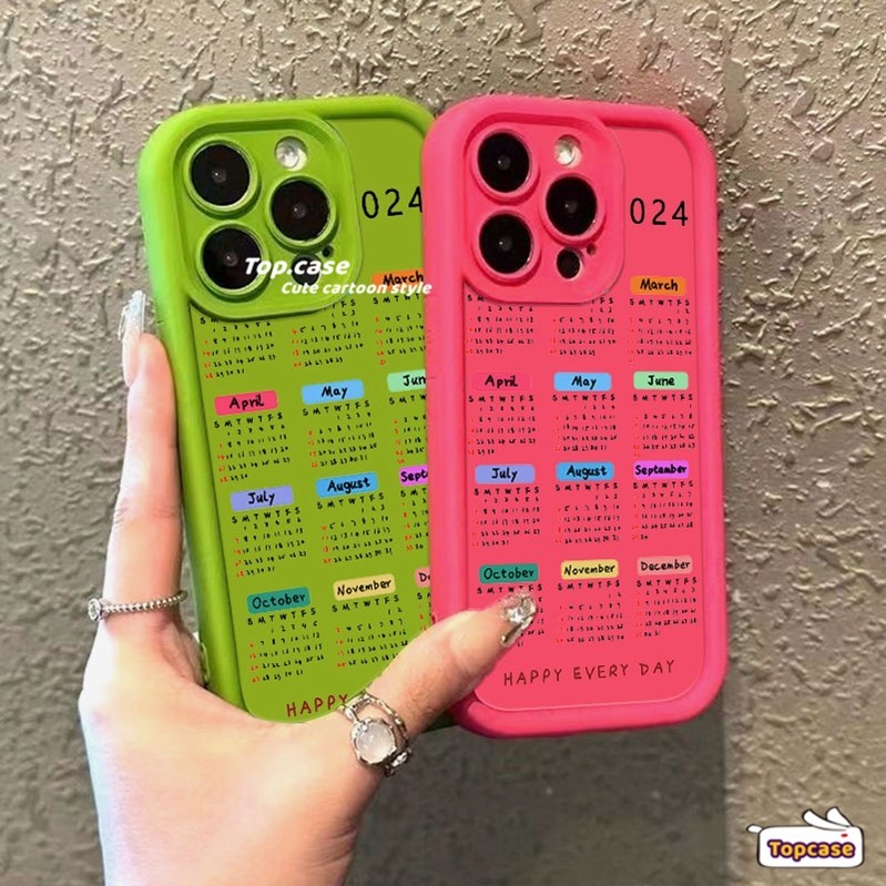 เคสโทรศัพท์มือถือแบบนิ่ม ลายปฏิทินปีใหม่ สําหรับ OPPO A79 A38 A18 A58 A17 A17k A78 A57 A5s A76 A96 A16 A16s A15 A15s A16k A77s A7 A3s A5 A9 2020 A54 A74 A95 A94 A93 A53 2020