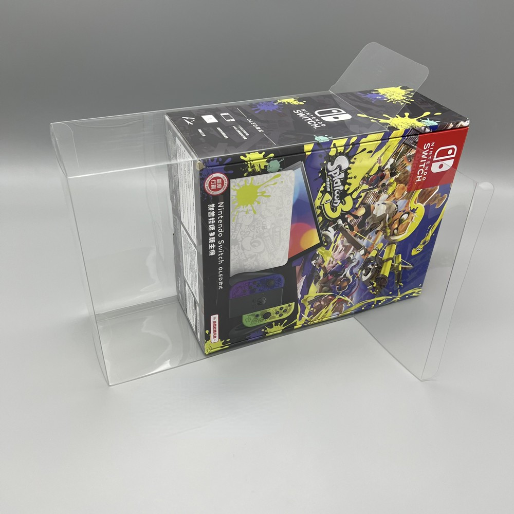 Nslikey กล่องเคส PET ฟิล์มป้องกันรอย สําหรับ Nintedo Switch OLED