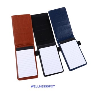 Wellnessspot Mini Notepad Retro มัลติฟังก์ชั่นปกหนังเครื่องเ…