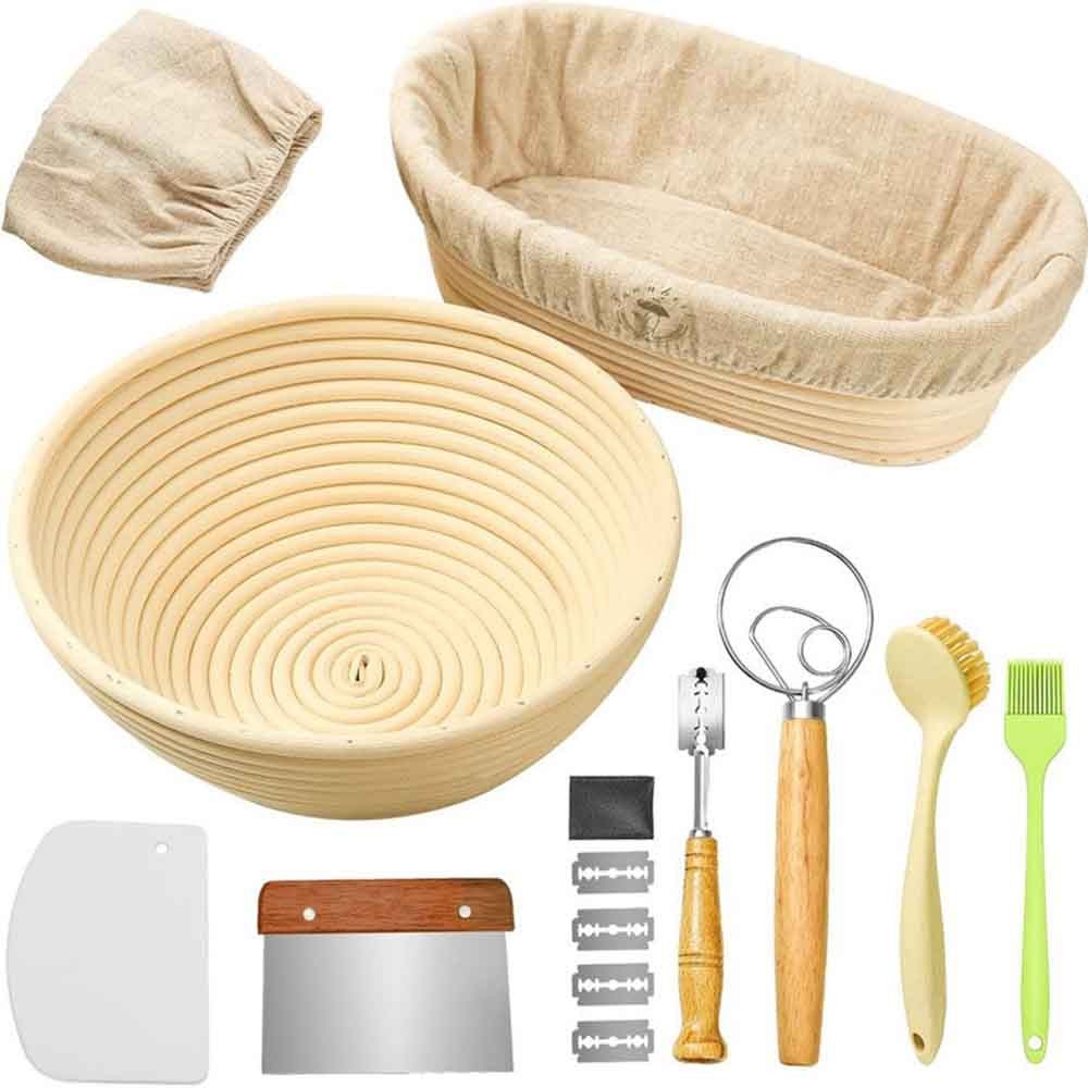 Round and Oval Bread Banneton Proofing Basket - Baking Bowl - Proofing Box - Sourdough Basket DIY To
