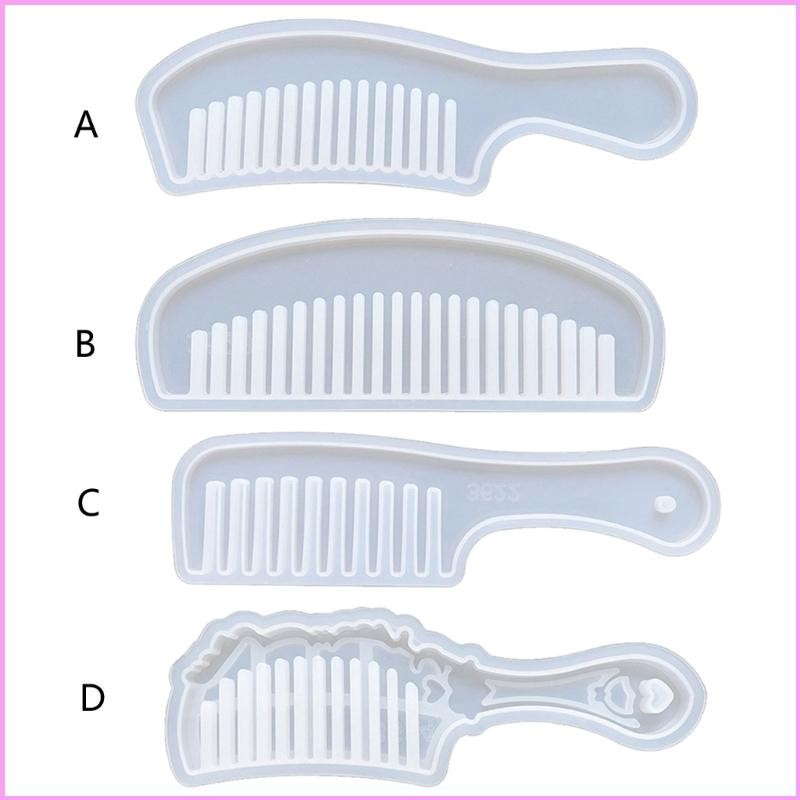 Inf หวีแม่พิมพ์ DIY เรซิ่นอีพ็อกซี่เครื่องประดับทําหัตถกรรม Polymer แม่พิมพ์ซิลิโคน DIY