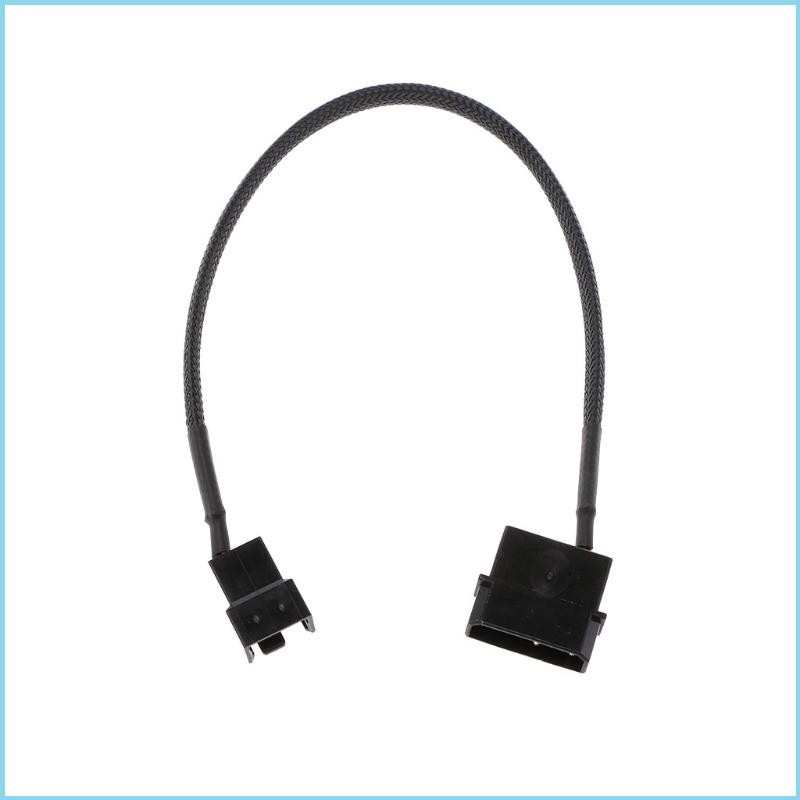 Ezr PWM Fan 4-Pin Molex Male to 3-Pin 4-Pin PC Fan Power Adapter Connector Cable