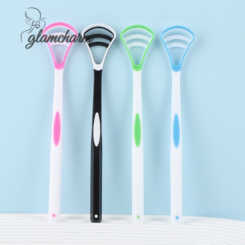 glamcharmRemoving Bad Breath Tongue Scraper Oral Care Tongue Scraper น้ํายาทําความสะอาดลิ้น