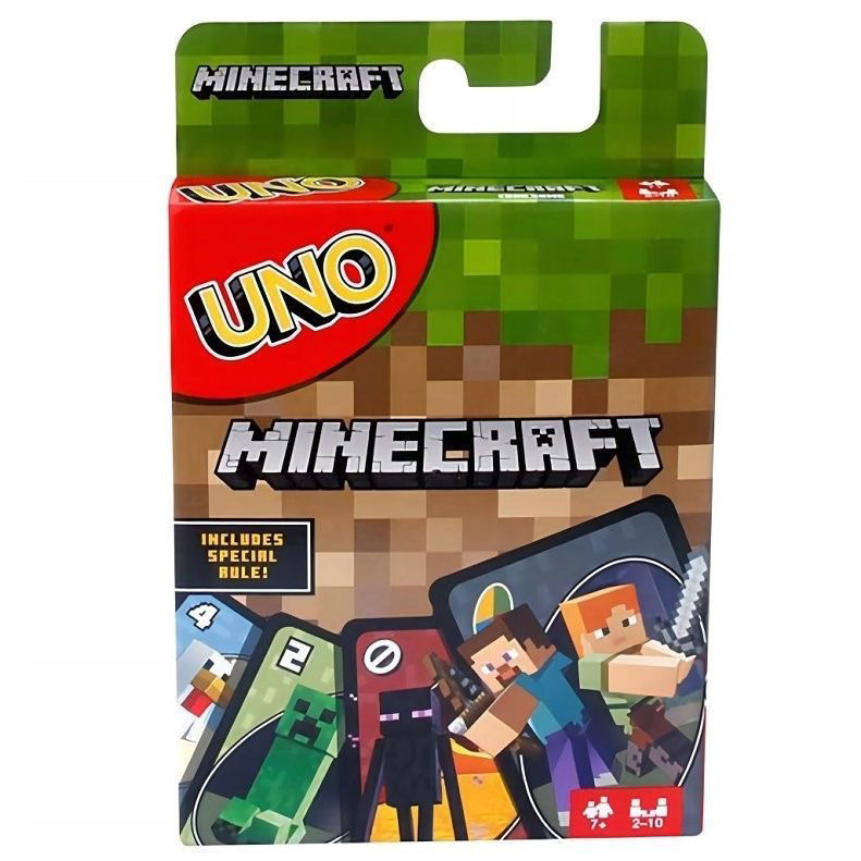 2025 เกมกระดาน UNO การ์ดเล่นร่วมมือ Minecraft ปาร์ตี้โป๊กเกอร์ Uno เกมหลายผู้เล่นในหอพัก เกมโต๊ะสำหรับพ่อแม่และลูก
