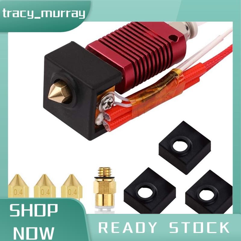 tracy_murray 3d เครื่องพิมพ์ MK8 Hotend ชุด Extruder หัวพิมพ์ประกอบ Extruder Hot End Kit สําหรับ Ender 3 Ender 3 Pro