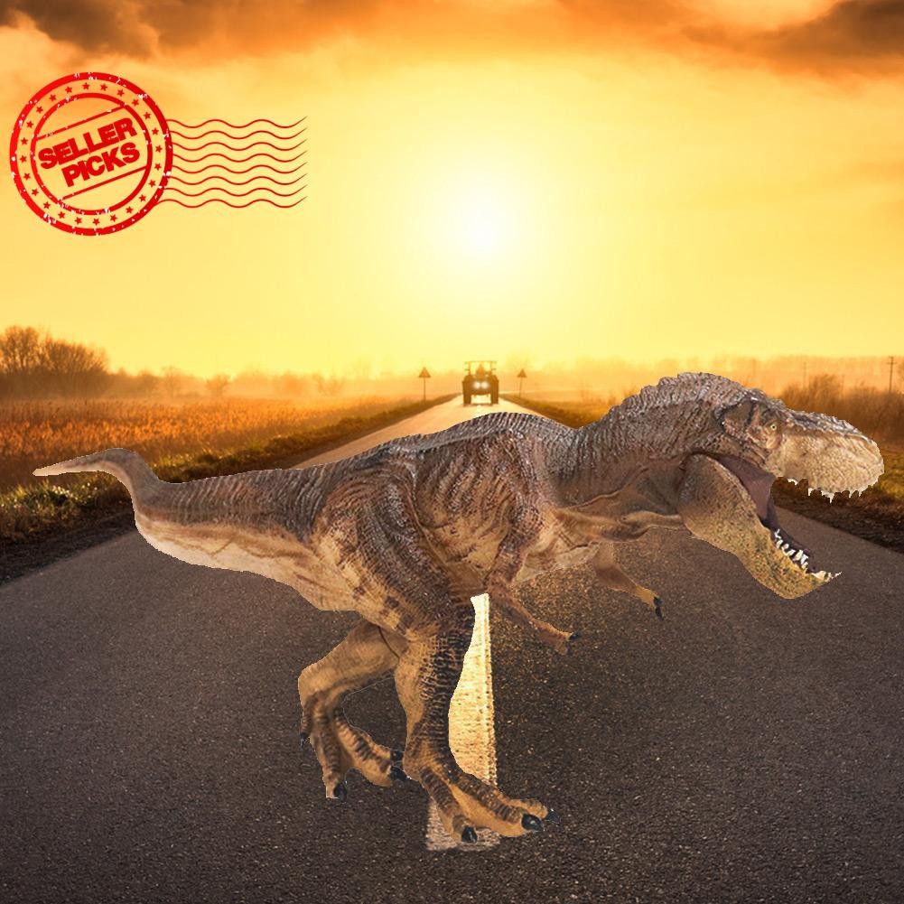 จําลองของเล่นไดโนเสาร์ในครัวเรือนเดสก์ท็อปตกแต่ง Tyrannosaurus Rex ไดโนเสาร์สําหรับเด็ก T7v4