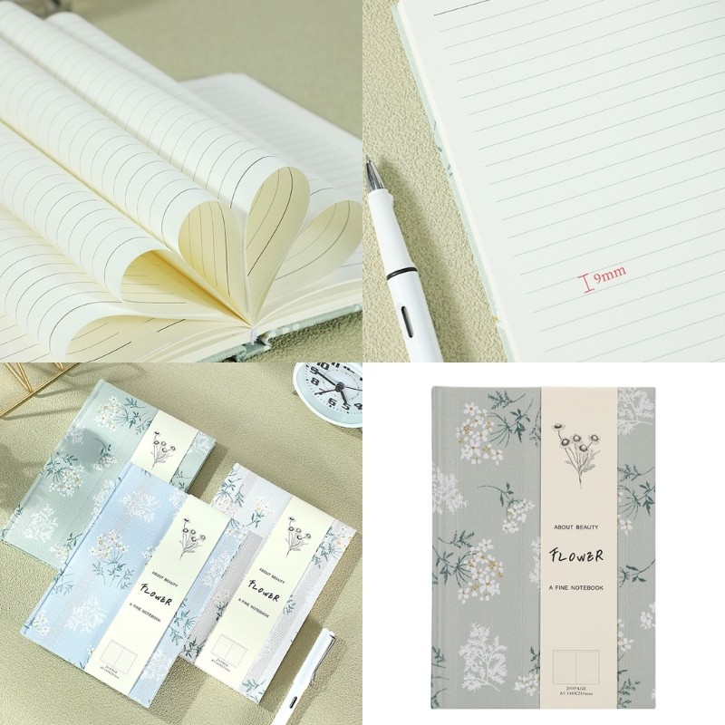 Top A 5 Journal Notebook Travel Notepad Flower Notebook Pretty Hardcover Notebook
