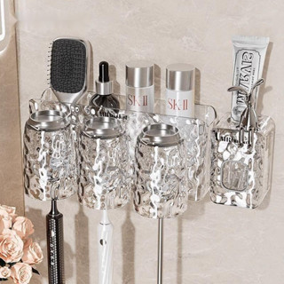 ☀️ที่วางแปรงสีฟัน☀️ที่วางแปรงสีฟันสไตล์เรียบง่าย, ถ้วยแปรงติ…