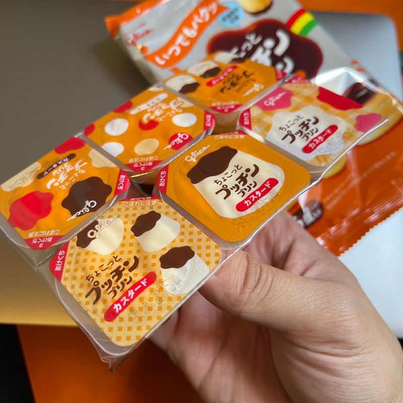 💮แท้จากญี่ปุ่น💮Glico Pudding Custard พุดดิ้ง คัสตาร์ดไข่ คาราเมลNo.1Japanสุดฮิตจากญี่ปุ่น