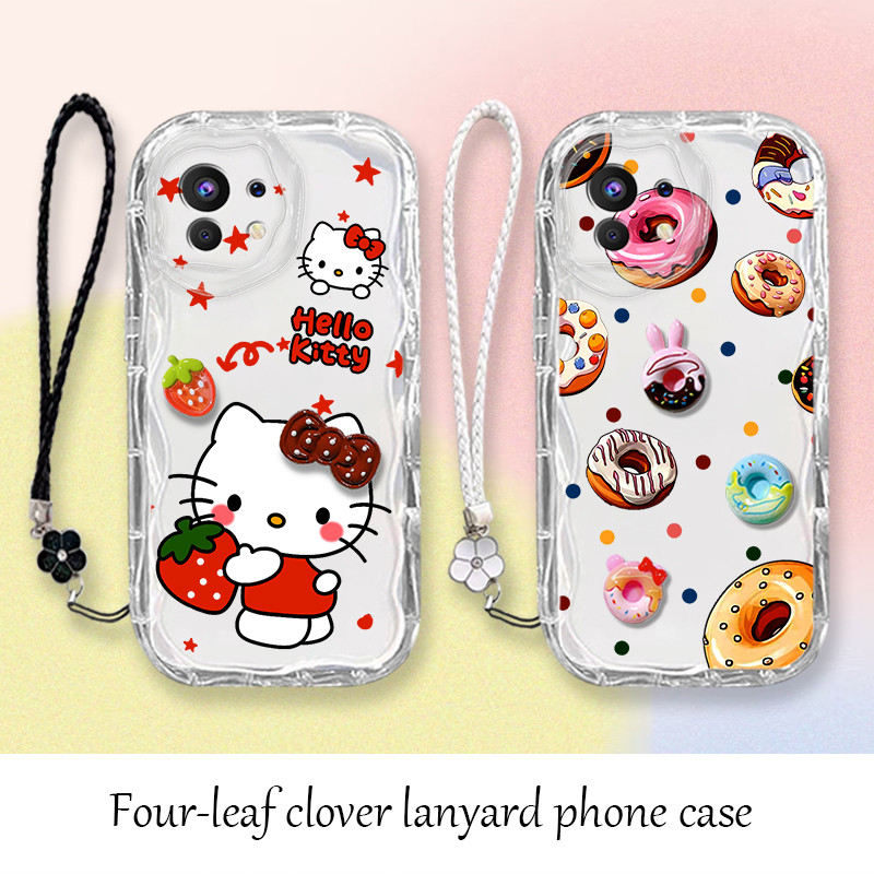 เคส Xiaomi 11 Lite 11 Lite 5G NE MI 11 Lite MI 11 Lite 5G NE Wave รูปโปร่งใสการ์ตูนน่ารักเคสโทรศัพท์