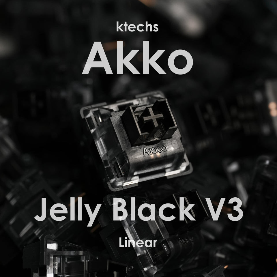 [ktechs] Akko Cream Black Pro Linear Mechanical Switch สําหรับคีย์บอร์ดเชิงกลแบบกําหนดเอง