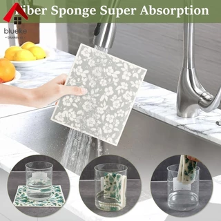 4/5/6/8/12 ชิ้น ผ้าฟองน้ำ ผ้าฟองน้ำอเนกประสงค์ เซลลูโลส Sponge Cloth ผ้าเช็ดทำความสะอาด Swedish Dishcloths สวีเดนผ้าเช็ดจานสําหรับห้องครัวนํามาใช้ใหม่ครัวจานผ้าขนหนูดูดซับผ้าเช็ดจานครัวล้างทําความสะอาดได้ เศษผ้า นุ่มเซลลูโลสฟองน้ําผ้า
