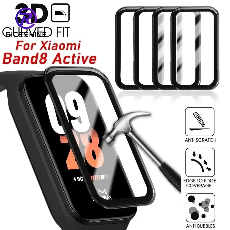 1 ชิ้น สําหรับ Xiaomi Band 8 Active ฟิล์มกันรอย HD ป้องกันรอยขีดข่วน แบบเต็มรูปแบบ สะดวก เปลี่ยนได้ หน้าจอสมาร์ทวอทช์ ฟิล์มป้องกันลายนิ้วมือ