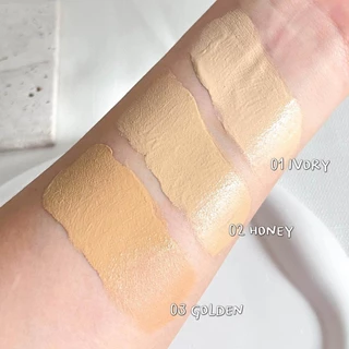 ครีมรองพื้นเฌอเบญ Cherben( สั่ง 1 ขวด แถมฟองน้ำ 1 ชิ้น) ปกปิดฝ้า กระรอยดำ กันแดด