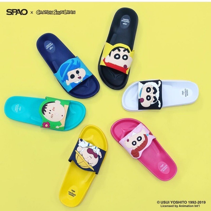 Spao x รองเท้าแตะ กันน้ํา ลายการ์ตูนชินจัง