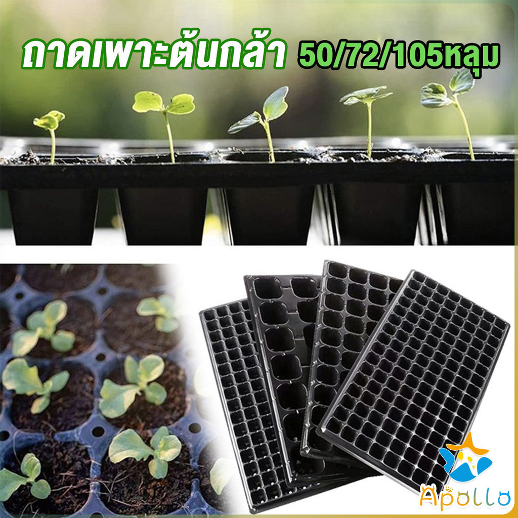 Apollo ถาดเพาะต้นกล้า  ถาดเพาะชำ ถาดเพาะเมล็ด ใช้ซ้ำได้ Seedling Tray