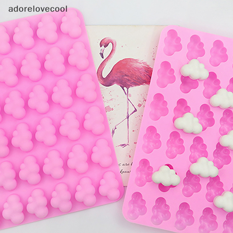 Adth แม่พิมพ์ซิลิโคน รูปก้อนเมฆ สําหรับทําช็อคโกแลต มูส เค้ก เบเกอรี่ DIY