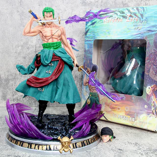 ฟิกเกอร์โมเดล อนิเมะ One Piece Roronoa Zoro ขนาดใหญ่ 20 ซม. ของเล่นสําหรับเด็ก เก็บสะสม ตกแต่งรถยนต์