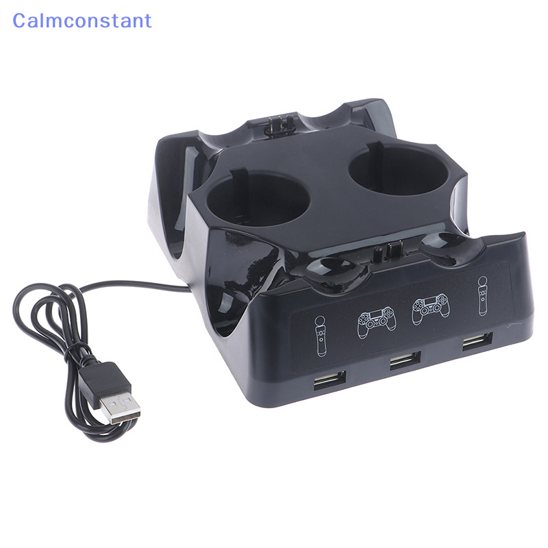 Ca&gt; แท่นชาร์จคอนโทรลเลอร์ 4 in 1 สําหรับ Playstation PS4 PSVR VR Move Quad Charger