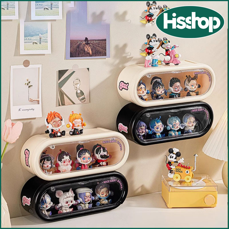 （Ready to ship）Popmart กล่องเก็บโมเดล ยาว 30 ซม. กล่องเก็บฟิกเกอร์ติดผนัง,กล่องของเล่นศิลปะ