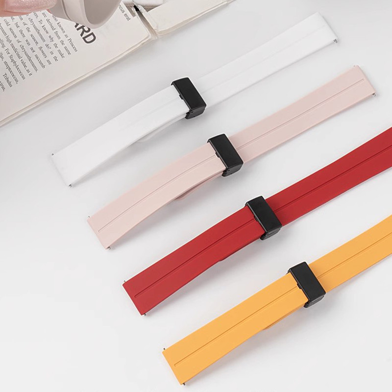 สายนาฬิกาข้อมือซิลิโคน แบบแม่เหล็ก 18 มม. สําหรับ Garmin Venu 3s 2s Vivoactive 4s Forerunner 255s 265s Vivomove 3s