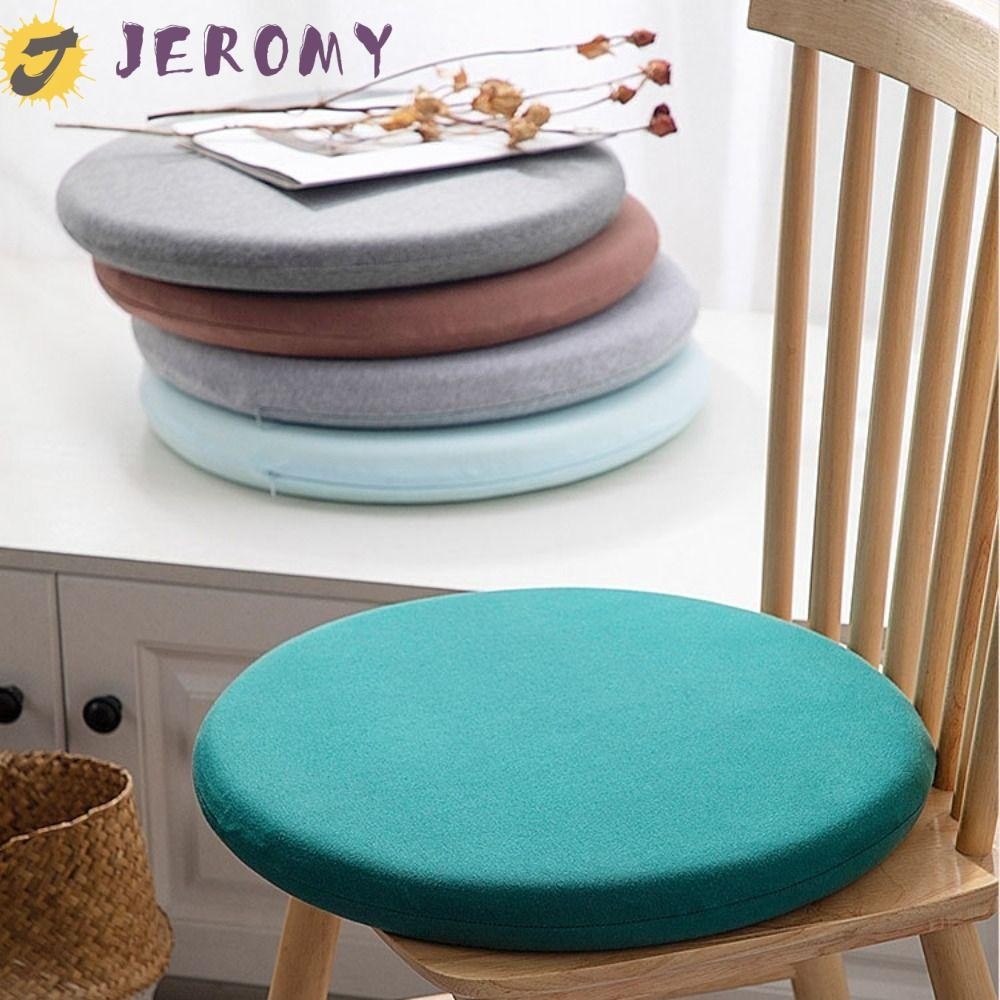 Jeromy เบาะรองนั่ง ทรงกลม สีพื้น หนา กันลื่น ยืดหยุ่น 30 ซม. สําหรับตกแต่งบ้าน