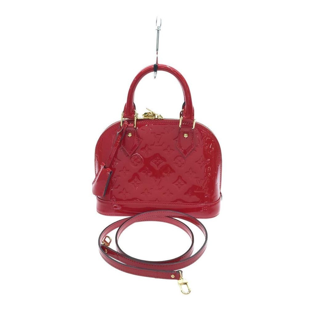 LOUIS VUITTON Handbag Monogram Vernis Enamel Alma BB M90174 Red Direct from Japan Secondhand